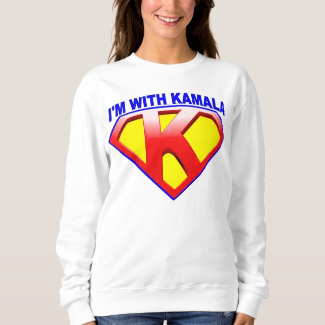 Camiseta Estou com Kamala Emblem Crest (Frente)