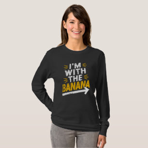Camiseta Estou Com O Casal Combinando Fantasia De Banana