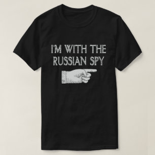 Camiseta Estou com o Casal russo espião engraçado Hallowe