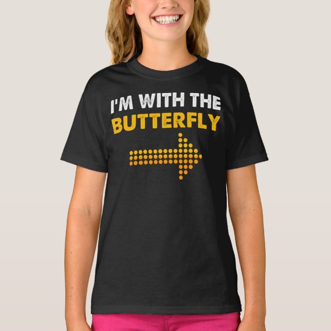 Camiseta Estou com o custo do Casal da borboleta (Frente)