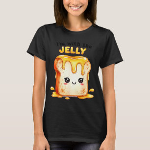 Camiseta Estou Com O Jelly Casal Engraçado Combinando Cute