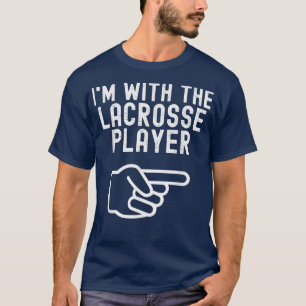 Camiseta Estou com o jogador de Lacrosse, Casal engraçado.