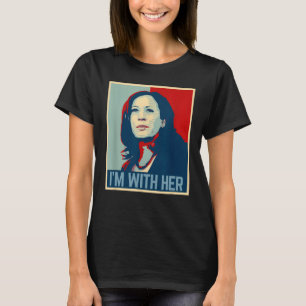 Camiseta Estou com o Kamala Harris para o Presidente 2024