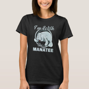 Camiseta Estou Com O Peixe-Boi Manatee Mulheres Zookee