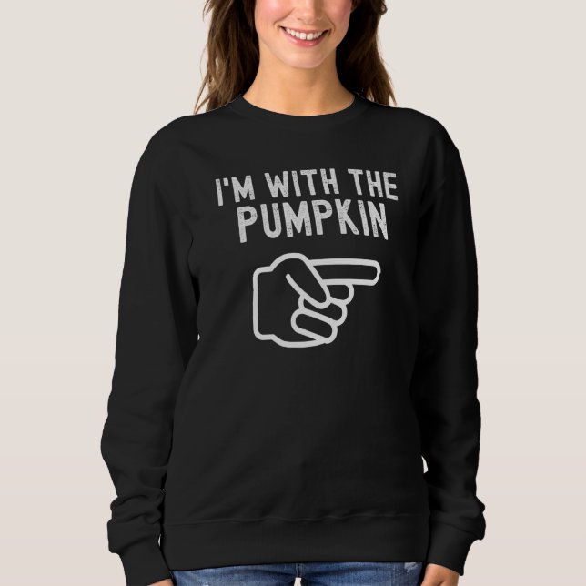 Camiseta Estou com o Pumpkin Ppreguiçoso Correspondendo ao  (Frente)