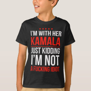 Camiseta Estou com o seu presidente Kamala Kamala Harris W 