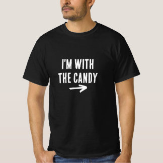 Camiseta Estou com o truque ou trato do Dia das Bruxas Doce