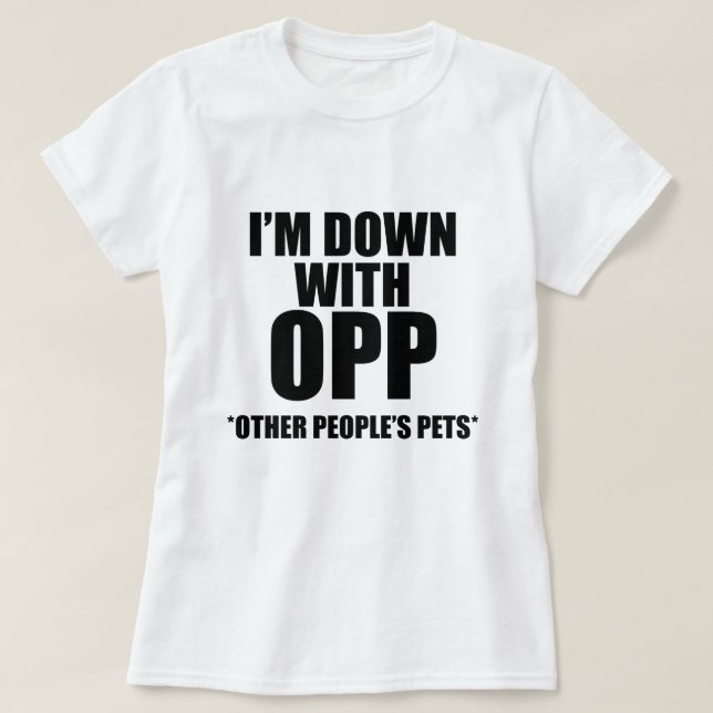 CAMISETA ESTOU COM OPP OUTRAS PESSOAS PETS (Frente do Design)