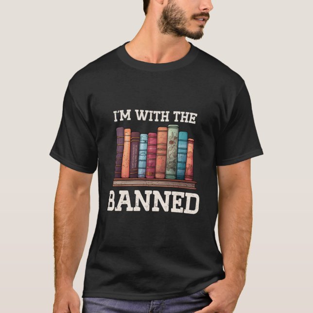Camiseta Estou Com Os Leitores De Livros Engraçados Que Li  (Frente)