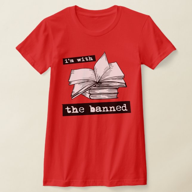 Camiseta estou com os livros proibidos (Postura )