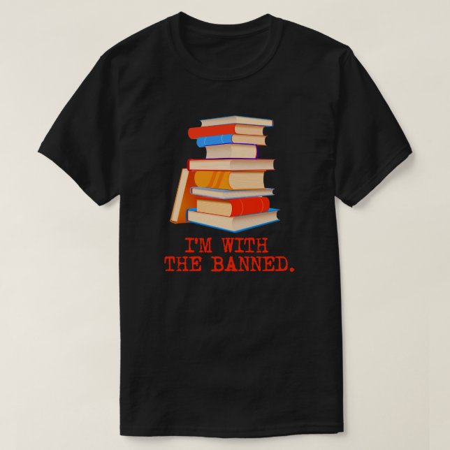 Camiseta Estou com os livros proibidos (Frente do Design)