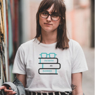 Camiseta Estou com os livros proibidos