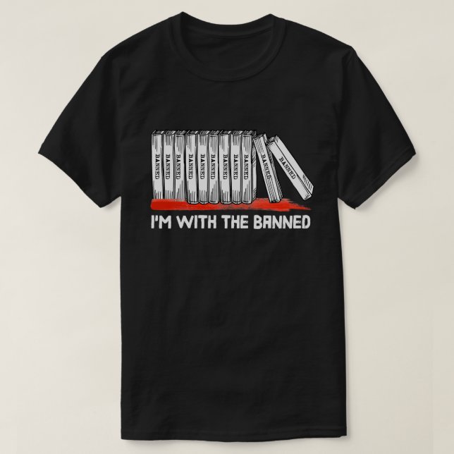 Camiseta Estou com os livros proibidos (Frente do Design)