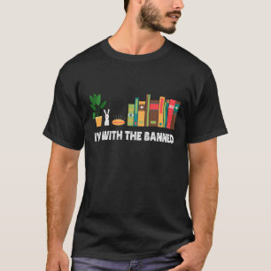 Camiseta Estou com os livros proibidos que leio livros aman