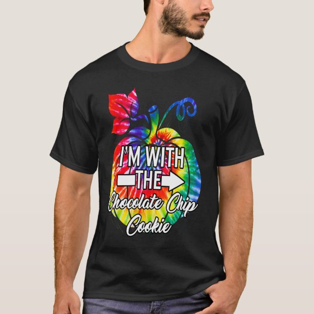 Camiseta Estou Com Par de Biscoitos de Chocolate Chip Casal (Frente)