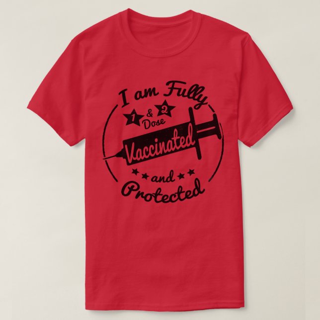 Camiseta Estou completamente vacinado (Frente do Design)