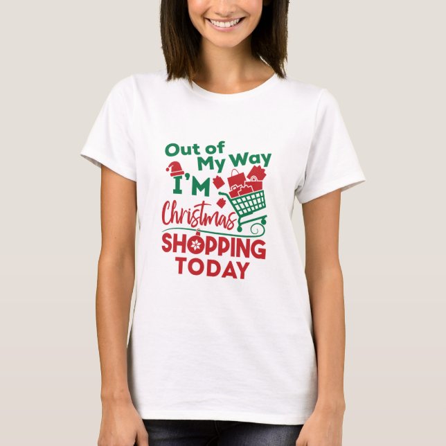 Camiseta Estou Comprando de Natal hoje (Frente)