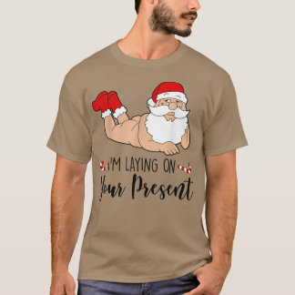 Camiseta Estou Deitado No Seu Natal De Papais noeis Engraça