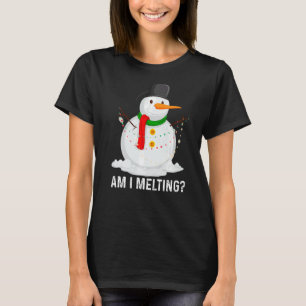 Camiseta Estou Derretendo Snowman A Derreter Em Primavera P