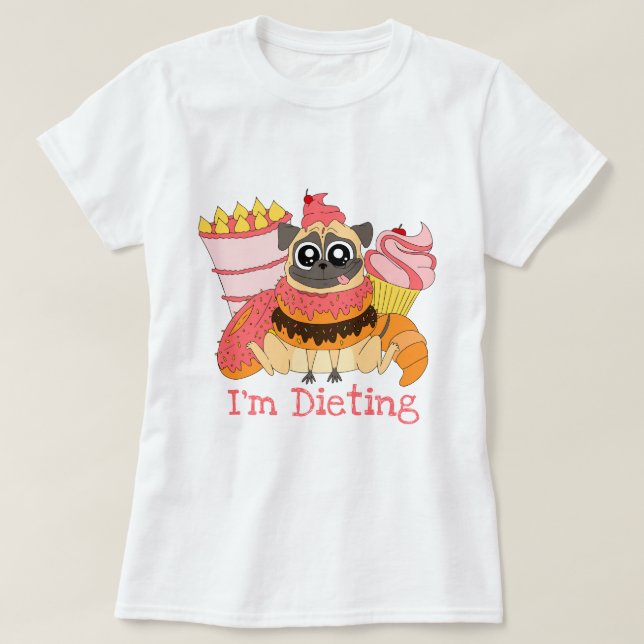 Camiseta Estou Dietendo (Frente do Design)