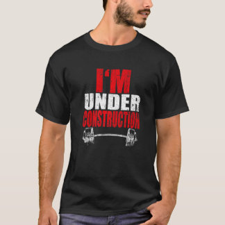 Camiseta Estou em Construção Malhação de ginástica