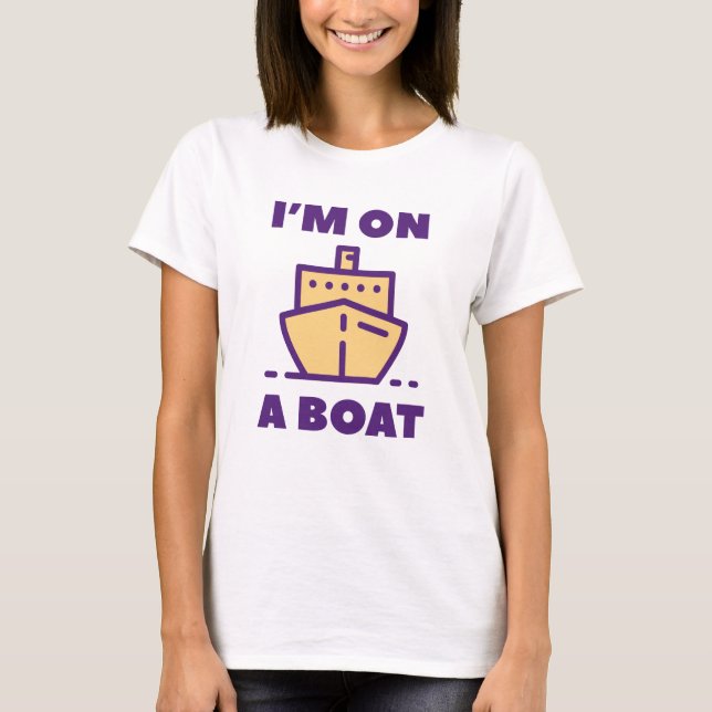 Camiseta Estou Em Um Barco (Frente)