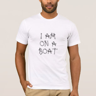 Camiseta Estou em um barco, náutico náutico com cabos de 