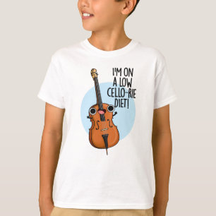 Camiseta Estou em uma dieta de baixa Cello, Engraçado Cello