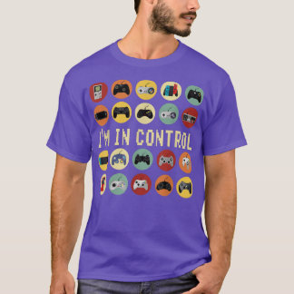 Camiseta Estou em Videos games de controle.
