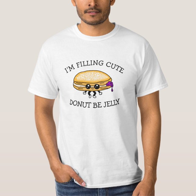 Camiseta Estou enchendo a Rosquinha de geleia, trocadilhos  (Frente)