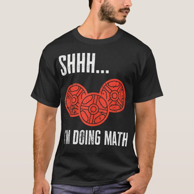 Camiseta Estou Engraçada Com Matemática Levantando Malhação (Frente)
