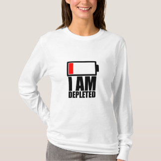 Camiseta Estou esgotado e sem energia