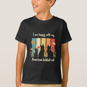 Camiseta Estou feliz com meu gato-do-sul americano