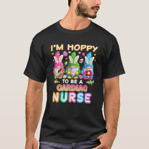 Camiseta Estou feliz por ser uma enfermeira cardíaca, coelh