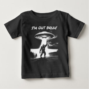 Camiseta Estou Fora, Cara! Bigfoot OVNI para Itens Mais Esc