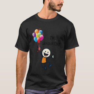Camiseta Estou Graduando! Figura de Palito Pessoa Feliz Cel