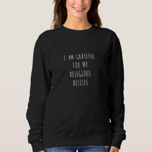 Camiseta Estou grato pelas minhas crenças religiosas