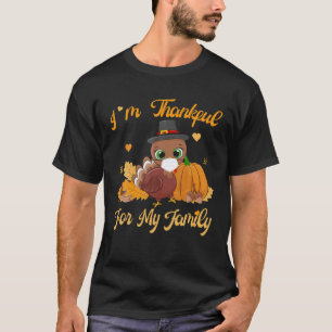 Camiseta Estou grato por meus pijamas da família Turcos que