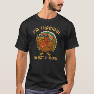 Camiseta Estou Grato Por Não Ser Um Peru Liberal Dia De Açã