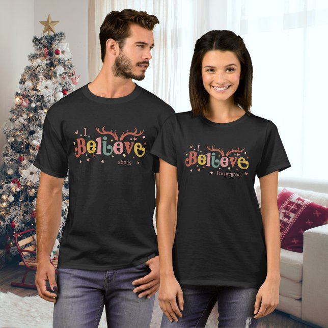 Camiseta Estou Grávida Anúncio de Natal (Criador carregado)