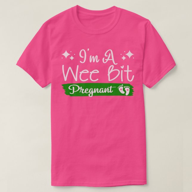 Camiseta Estou grávida de St Patricks Irlandeses. (Frente do Design)