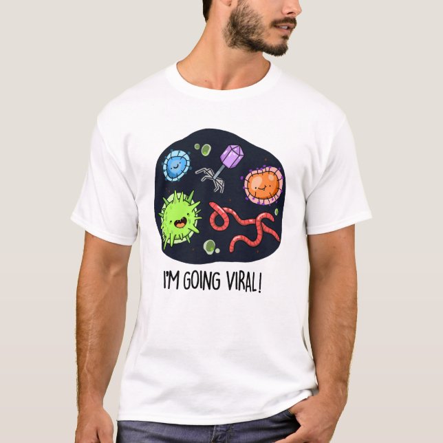 Camiseta Estou indo ao Viral Funny Virus Pun (Frente)