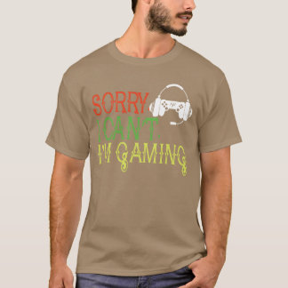 Camiseta Estou jogando videogames, jogador engraçado para p