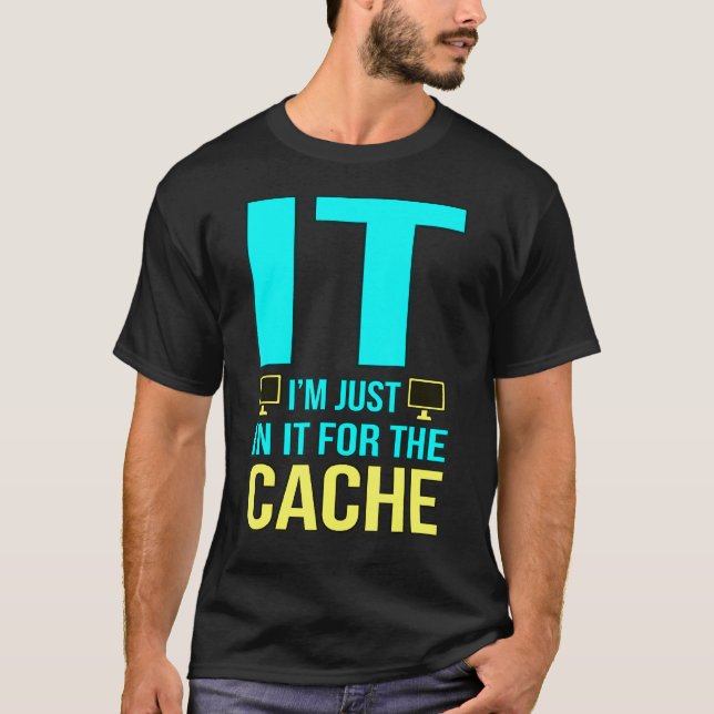 Camiseta Estou lá para o programador de tecnologia de compu (Frente)