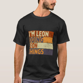 Camiseta ESTOU Leon Fazendo Coisas de Leon Piada