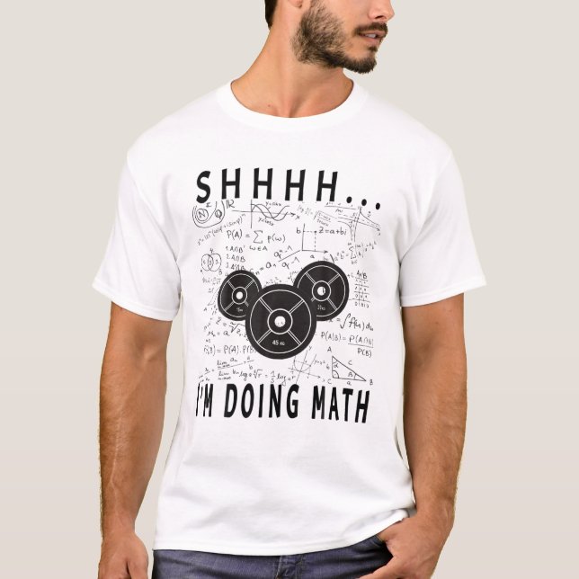 Camiseta Estou levantando o peso da matemática para o trein (Frente)