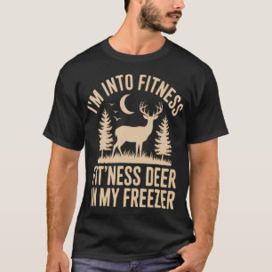 Camiseta ESTOU Ligado à Aptidão Física Cervo Fit'Ness No Me