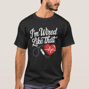 Camiseta Estou Ligado Assim Presentes do Coração Divertido