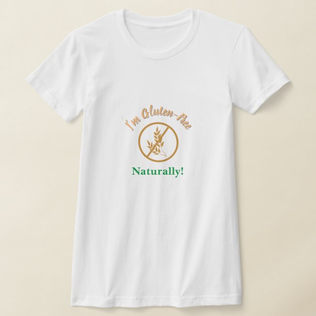 Camiseta Estou livre de glúten, naturalmente (Postura )