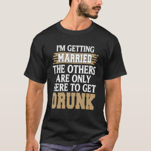 Camiseta Estou Me Casando Piada Bêbado Festa de Despedida d